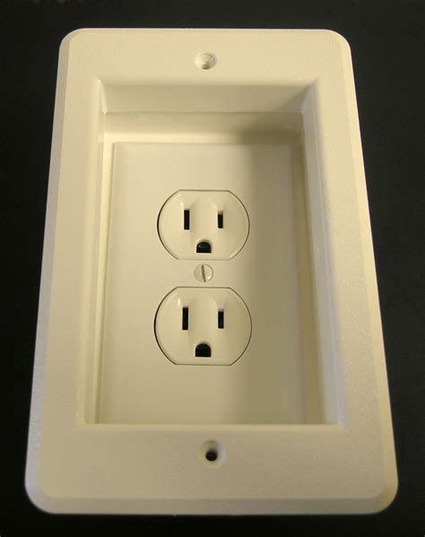 recessed electrical outlet box